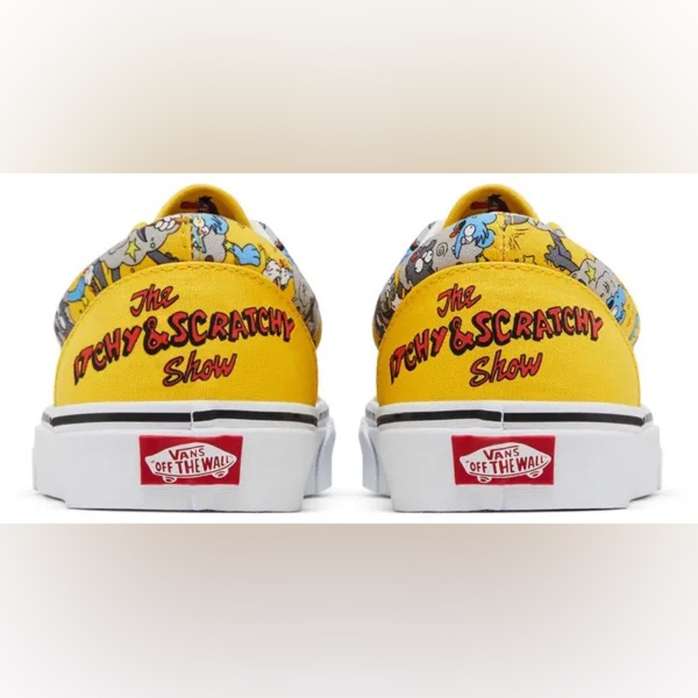 Vans The Simpsons Itchy and Scratchy Show Low Top Shoes Size 6.5 Cartoon 90s Y2K - Picture 4 of 16